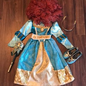 Disney Merida Dress & Accessories Bundle